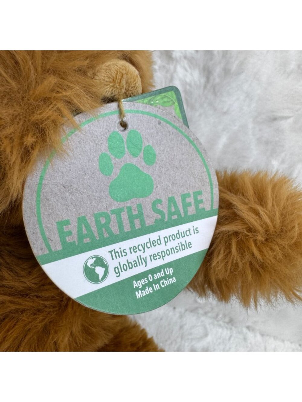 Extend-A-Pull Adventure Planet Orangutan Plush Toy 100% Recycled Earth Safe - Picture 3 of 10
